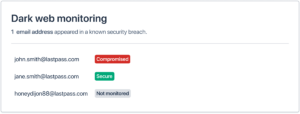LastPass’s New Security Dashboard Includes Dark Web Monitoring