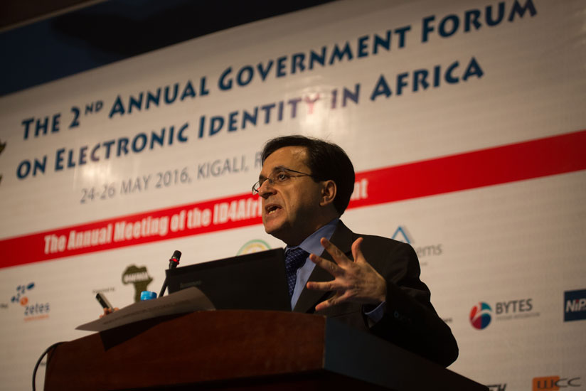 Executive Chairman of ID4Africa Dr. Joseph Atick speaking at the 2016 ID4Africa Annual General Meeting held in Kigali, Rwanda (Source: CIO East Africa)